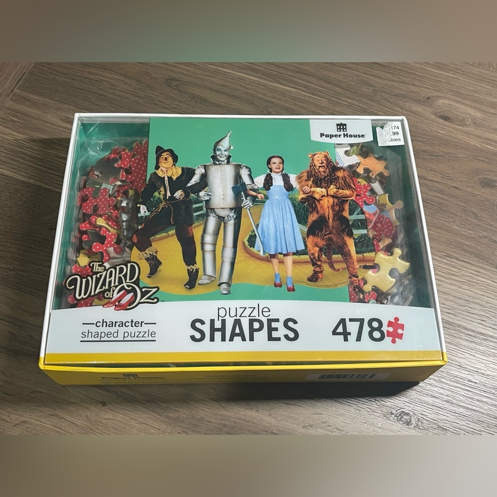 The Wizard Of Oz Character Shaped Puzzle 478 Pieces 33”  X 27” NEW A169